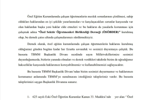 ÖSÖB-DER olarak taleplerimizi rapor halinde vekillerimize Sn. Vekillerimize ilettik