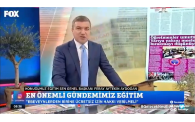 ÖSÖB-DER FOX TV'YE KONUK OLDU