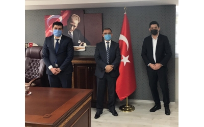 Özel Öğretim Kurumları Genel Müdürü Sn. Dr. Muammer Yıldız bizi makamında kabul etti