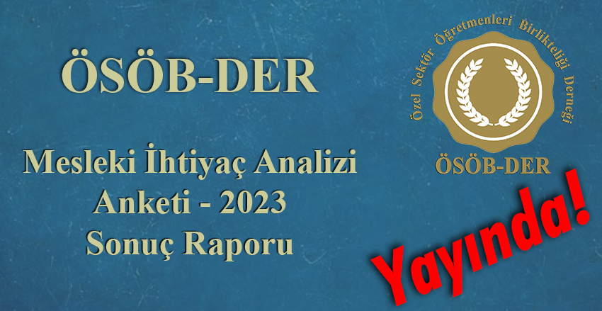 ÖSÖB-DER Mesleki İhtiyaç Analizi Anketi-2023 Sonuç Raporu