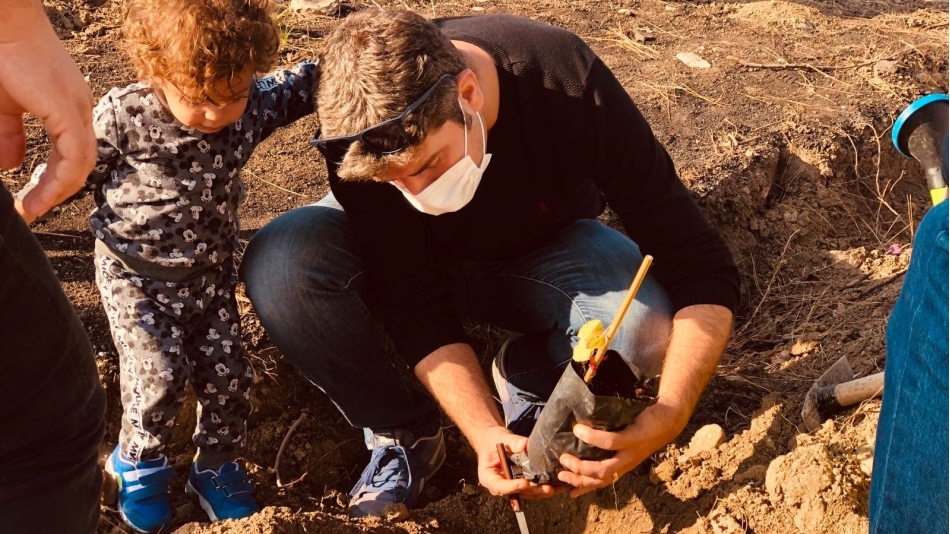 ÖSÖBDER'in Hatay'daki Fidam Ekim Etkinliği
