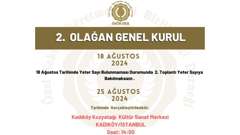 2. OLAĞAN GENEL KURUL